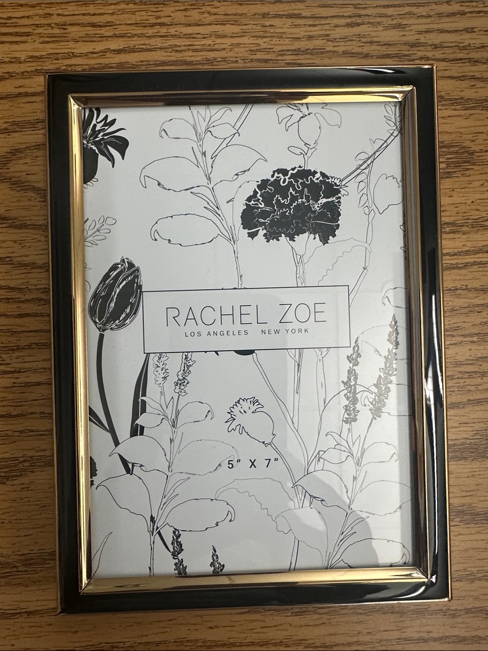 Rachel Zoe Metallic Gold and Black 5x7 Photo Frame